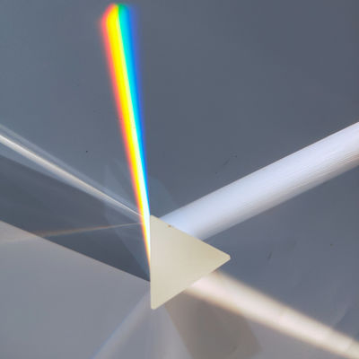 Caf2 Equilateral Optical Glass Prism Crystal Lenses For Sensor Measurement