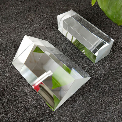 ZnSe Quartz Optical Glass Cube Prism , Dichroic Dispersion Beam Splitter Prism